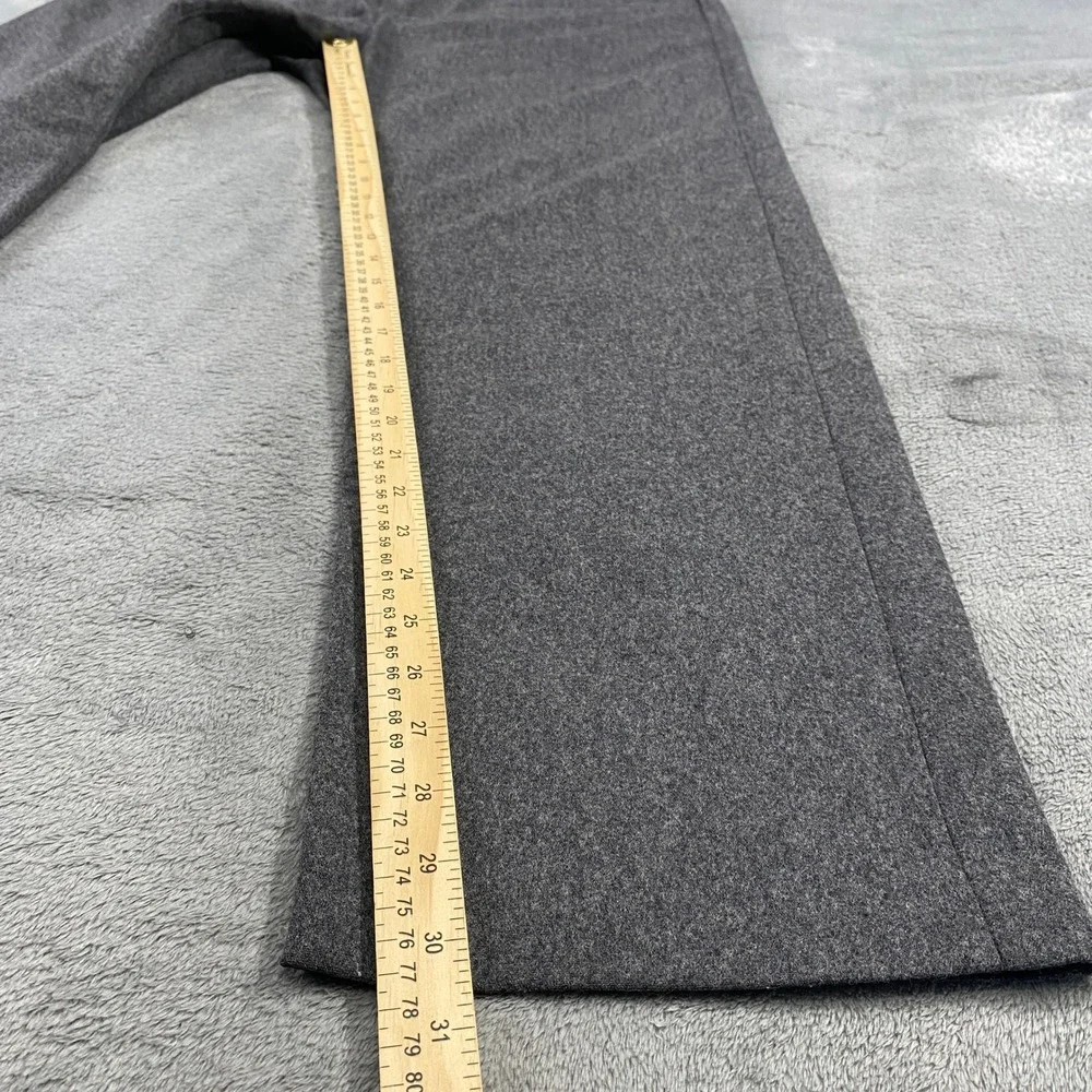 VTG Banana Republic Flannel Dress Pants Stretch Men 36R Gray Wool Blend Straight
